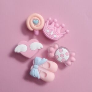 Cute Pink Shoe Charms